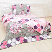 Постільна білизна 40-1003 Fuchsia Grey бязь ranforce Nostra