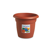 Горшок пластиковый круглый Mediterraneo 20 см Stefanplast 82200 терракот