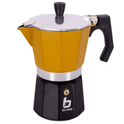 Кофеварка гейзерная 250 мл 6 чашек Hudson Yellow&Black 2200522 Bo-camp DAS301409