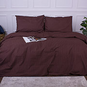 Постільна білизна 17-0617 Stripe Brown ranforce-elite MirSon