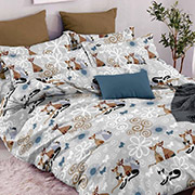 Постільна білизна Котяча родина grey 102210 бязь-люкс Selena