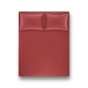 Простирадло на гумці з наволочками Laura coral Penelope кораловий