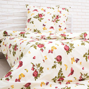 Комплект постільної білизни 40-0065 Bordo Перкаль Nostra