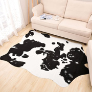 Килим зі штучної шкіри Корова 3мм Homytex чорно-білий