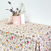 Скатертина бавовняна Мадам Париж рогожка Ecotton бежева