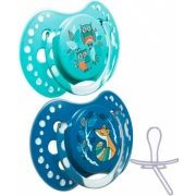 Пустушки силіконові динамічно Folky Boy 3-6 міс. (2 шт.) Lovi 22 / 842boy