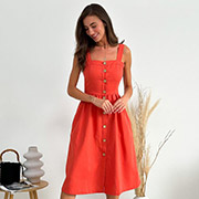 Сукня на ґудзиках Прованс корал