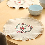 Серветка гобеленова кругла Курочки Прованс