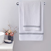 Рушник махровий Milano MieCasa beyaz-antrasit білий-антрацит