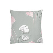 Наволочка Гінкго Білоба бязь Home Line сіро-рожева