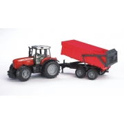 Трактор Massey Ferguson 7480 c причепом М1: 16 Bruder AKT-02045