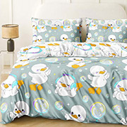 Підліткова постільна білизна Веселі каченята 101454 бязь-люкс Selena