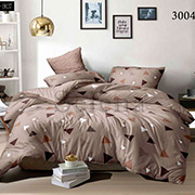 Комплект постельного белья Selena сатин Шоколадные треугольники 300407