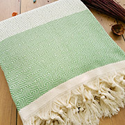 Плед бавовняний Monika green Diva