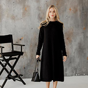 Сукня в'язана Ніколь міді Art Knit чорна