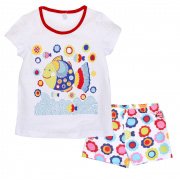 Пижама для девочки Татошка 0101301цврб белая