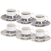 Набір кавовий порцеляновий 12 предметів 90 мл Dor Amie 925-083