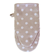 Рукавиця-прихватка Прованс Горох бежева