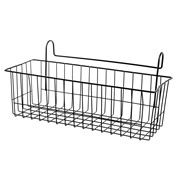 Кошик навісний прямокутний 39х18х17 см Raum Ringel RG-003b чорний