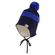 Вязаная детская шапка VIIRO 1 Huppa 83620100 синяя