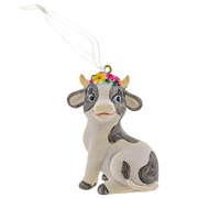 Фігурка декоративна 5х6,5см Корівка з квітами Lefard 192-108