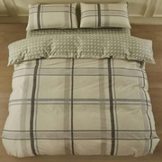 Комплект постільної білизни Gloria Ardesto сатин Клітинка тауп