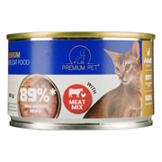 Паштет для взрослых кошек Мясное ассорти 100 г Premium Pet 4820255191836