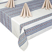 Набір Ружа Сіро-беж скатертина і 6 серветок Home Line напівпанама