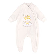 Комбінезон КБ220 велюр Bembi 206-молочний-вишивка