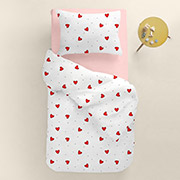 Підліткова постільна білизна Cherry Hearts CS1 ранфорс Cosas