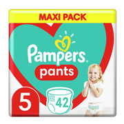 Підгузки-трусики дитячі 12-17 кг розмір 5 42 шт Active Baby-Pants Junior Pampers 8006540068960