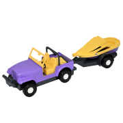 Авто-джип з човном на планшетці, Tigres фіолетовий