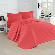 Покривало стьобане однотонне Monart Eponj Home coral коралове