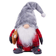 Іграшка м'яка новорічна 54 см Гном з іграшкою Novogod'ko 974635