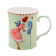 Кухоль порцеляновий 400 мл Miss Christmas Lefard 924-891 салатовий