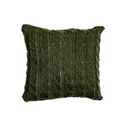 Подушка в'язана декоративна Коси Прованс оливкова