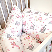 Комплект постільної білизни дитячий зимовий Princess SoundSleep фланель білий