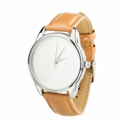 Годинники ZIZ Мінімалізм коричневий, срібло - другий ремінець в подарунок 4600155