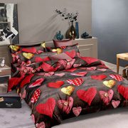 Постільна білизна Романтичні сердечка ранфорс Selena 200498