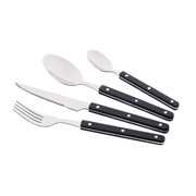 Набір столових приборів 16 предметів Gemini Aosta Ardesto AR1916AS чорний