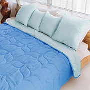 Покривало декоративне двостороннє Tahiti синій-блакитний Sonex