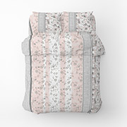 Постельное белье Уют бязь Home Line серо-розовый