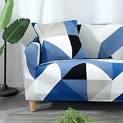 Чохол на крісло біфлекс Homytex Ромб синьо-блакитний
