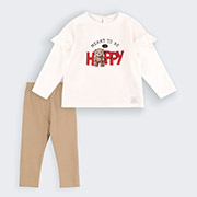 Костюм для дівчинки КС826 інтерлок Бембі 2G0-молочний-бежевий