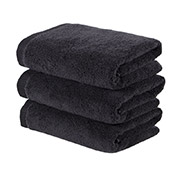 Рушник махровий готельний Premium Microcotton black Lotus Home