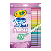Набір фломастерів Supertips washable пастельні кольори 20 шт Crayola 58-7517