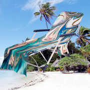 Рушник для шезлонга з кишенями Homytex абстракція