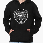 Худі чоловічий Чорнобаївка MobiPrint 9225-3706 чорний