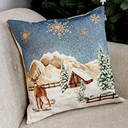 Декоративна подушка Олень Блакитне сяйво Прованс