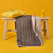 Дитяче двостороннє покривало Cube Ideia шоколад-беж